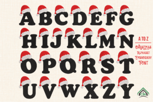 Christmas Alphabet Embroidery Font Bundl · Creative Fabrica