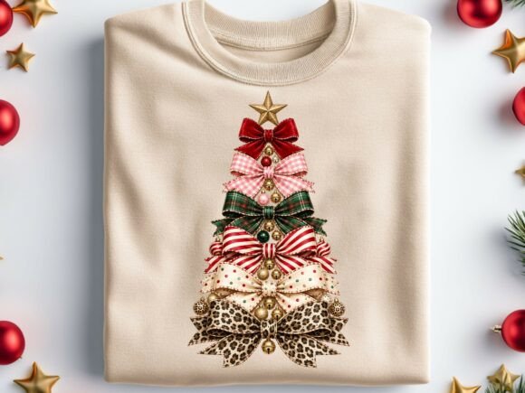 Christmas Bow Ribbon Tree PNG