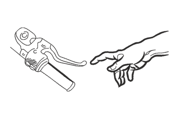 Creation Touch Line Art