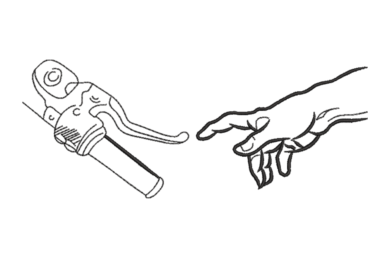 Creation Touch Line Art