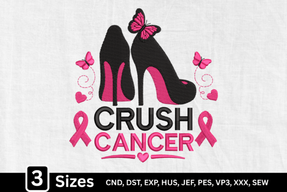 Crush Breast Cancer High Heels