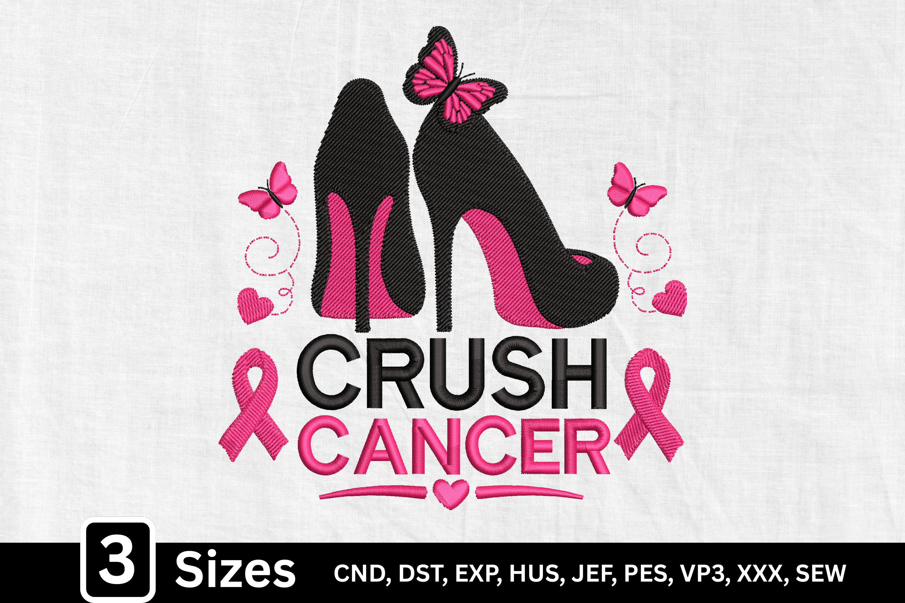 Crush Breast Cancer High Heels
