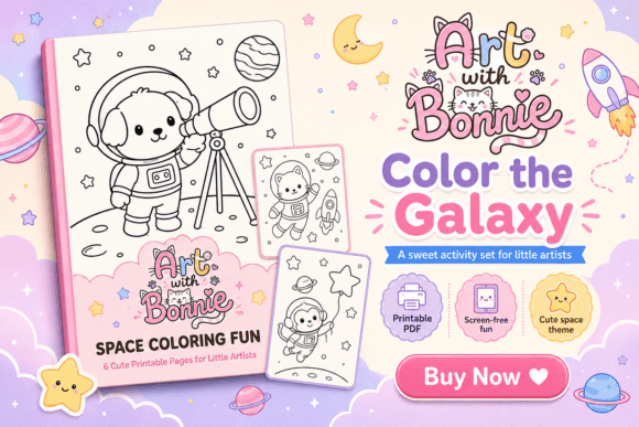 Cute Animal Astronaut Coloring Pages PDF