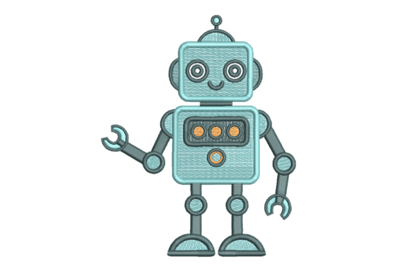 Cute Robot Character Kids