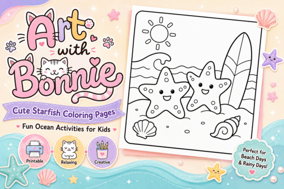 Cute Starfish Coloring Pages Printable