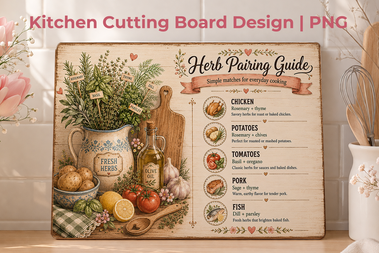 Cutting Board Sublimation, Kitchen Board