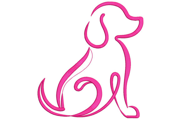 Dog Embroidery Design