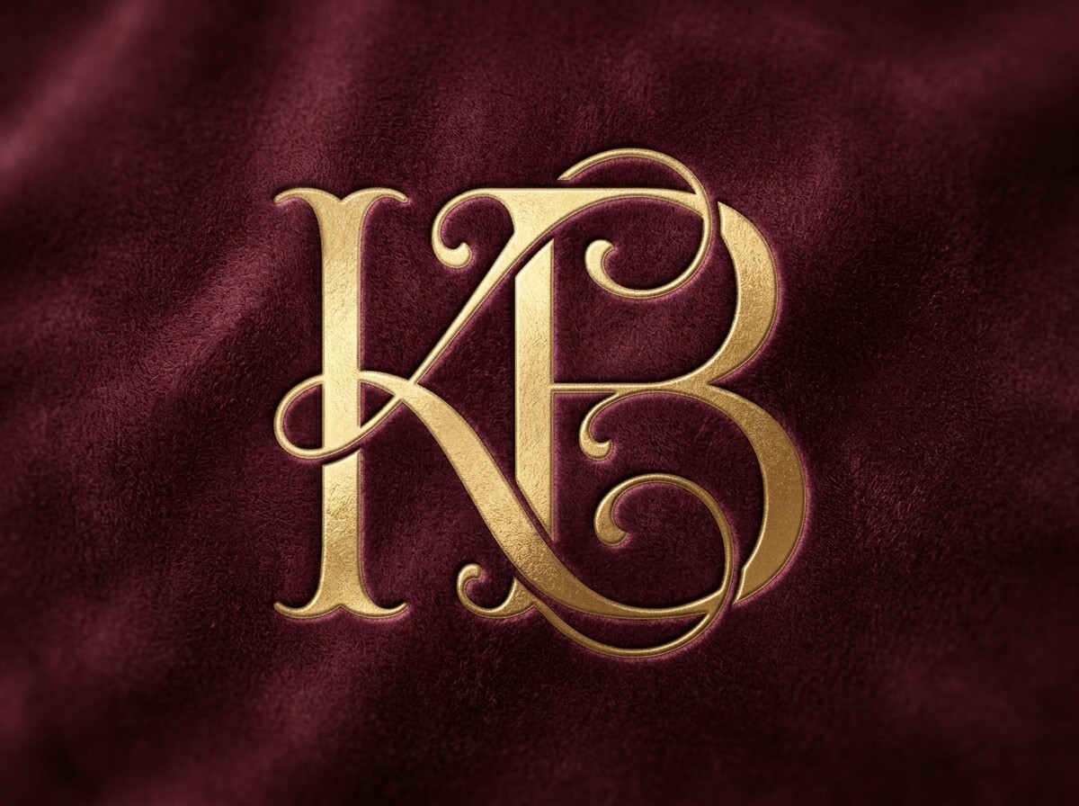 Elegant KB Initial Monogram