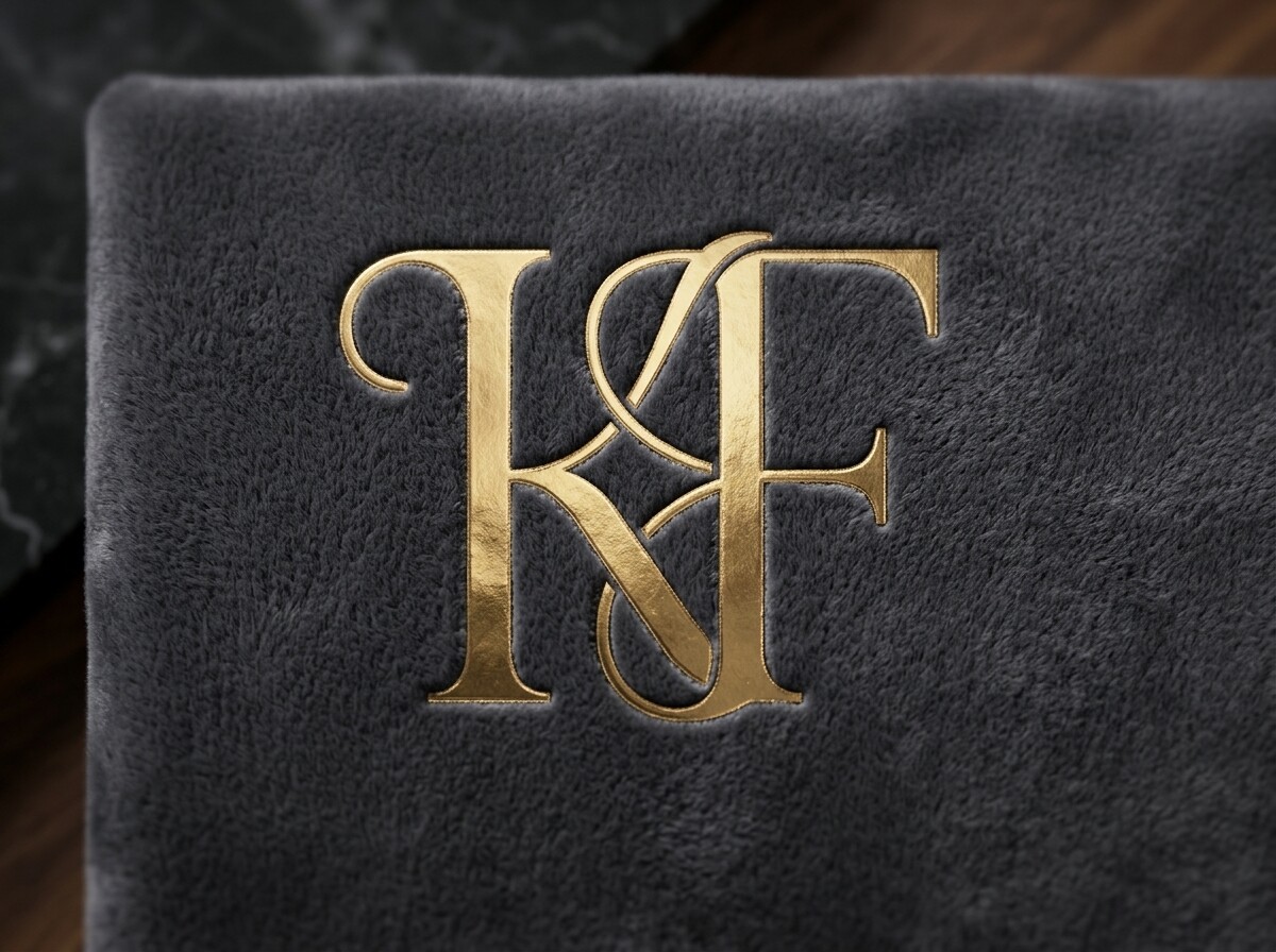 Elegant KF Initial Monogram