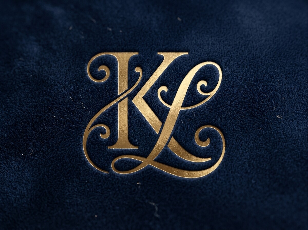 Elegant KL Initial Monogram