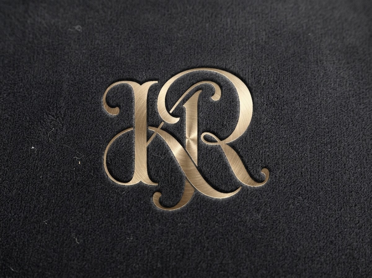 Elegant KR Initial Monogram