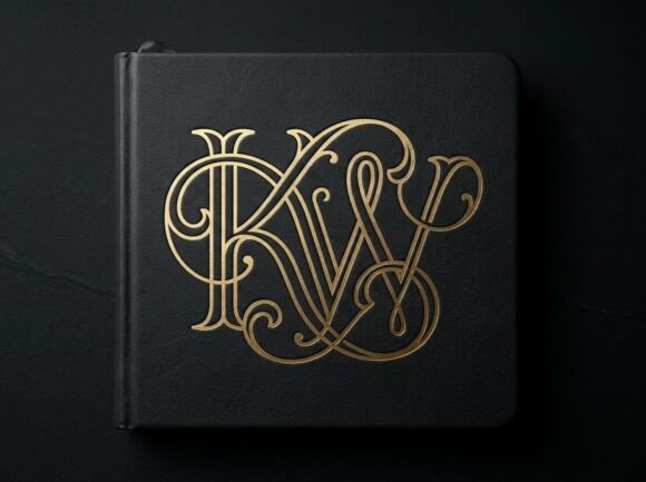 Elegant KW Initial Monogram
