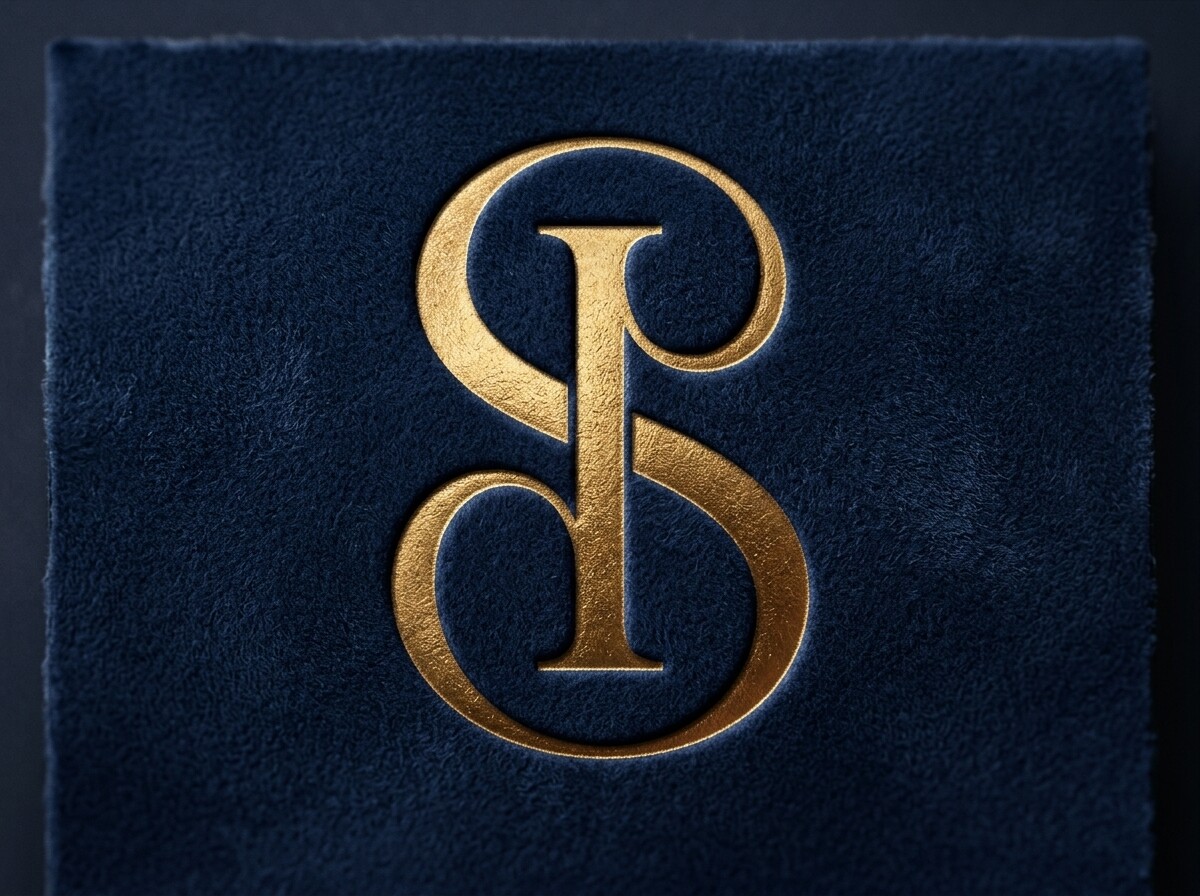 Elegant SI Initial Monogram