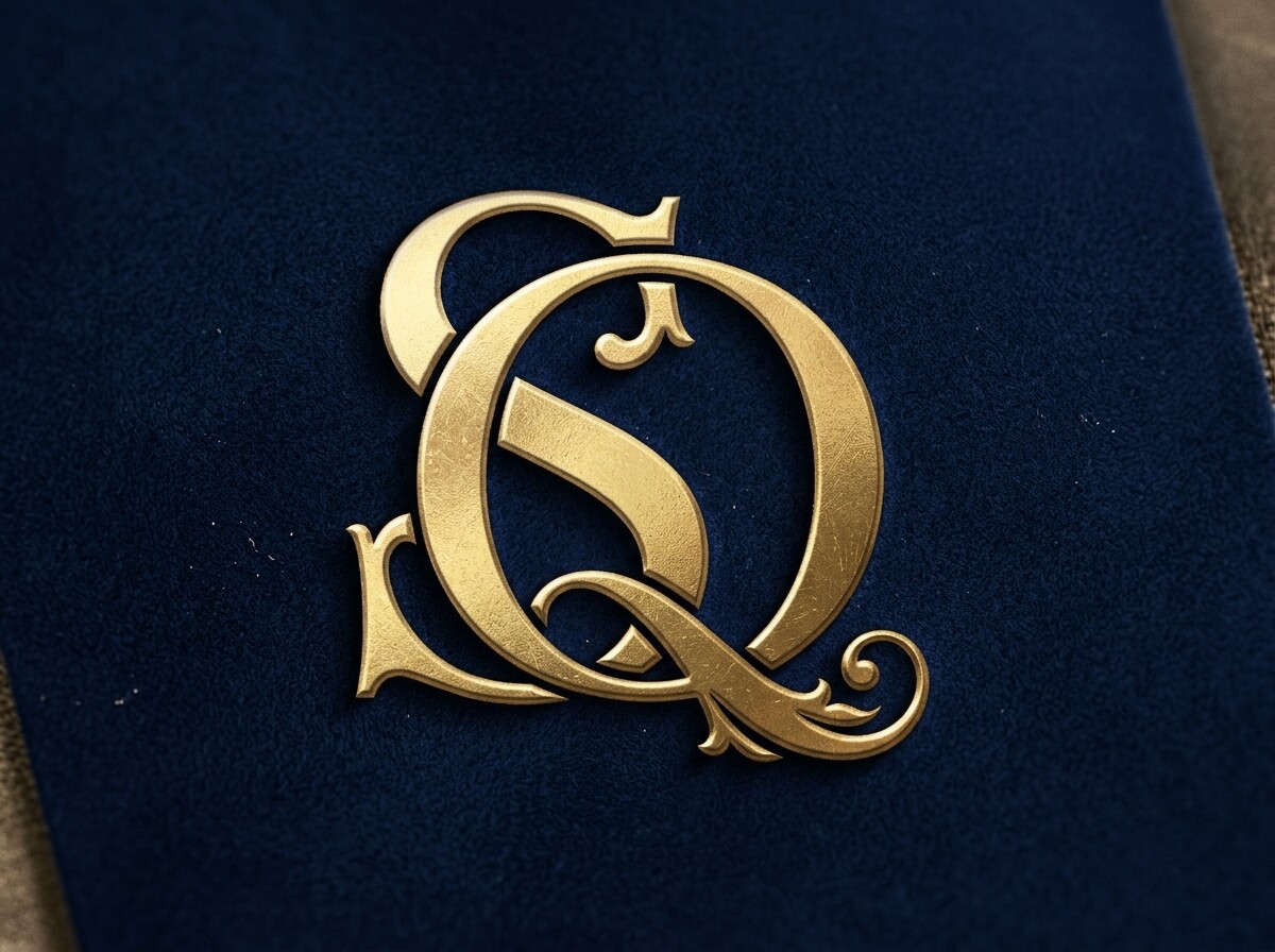 Elegant SQ Initial Monogram