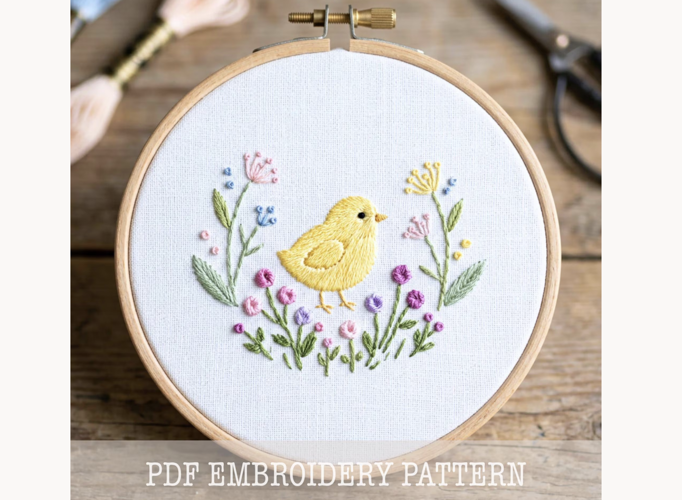 Farmington Chick Embroidery Pattern