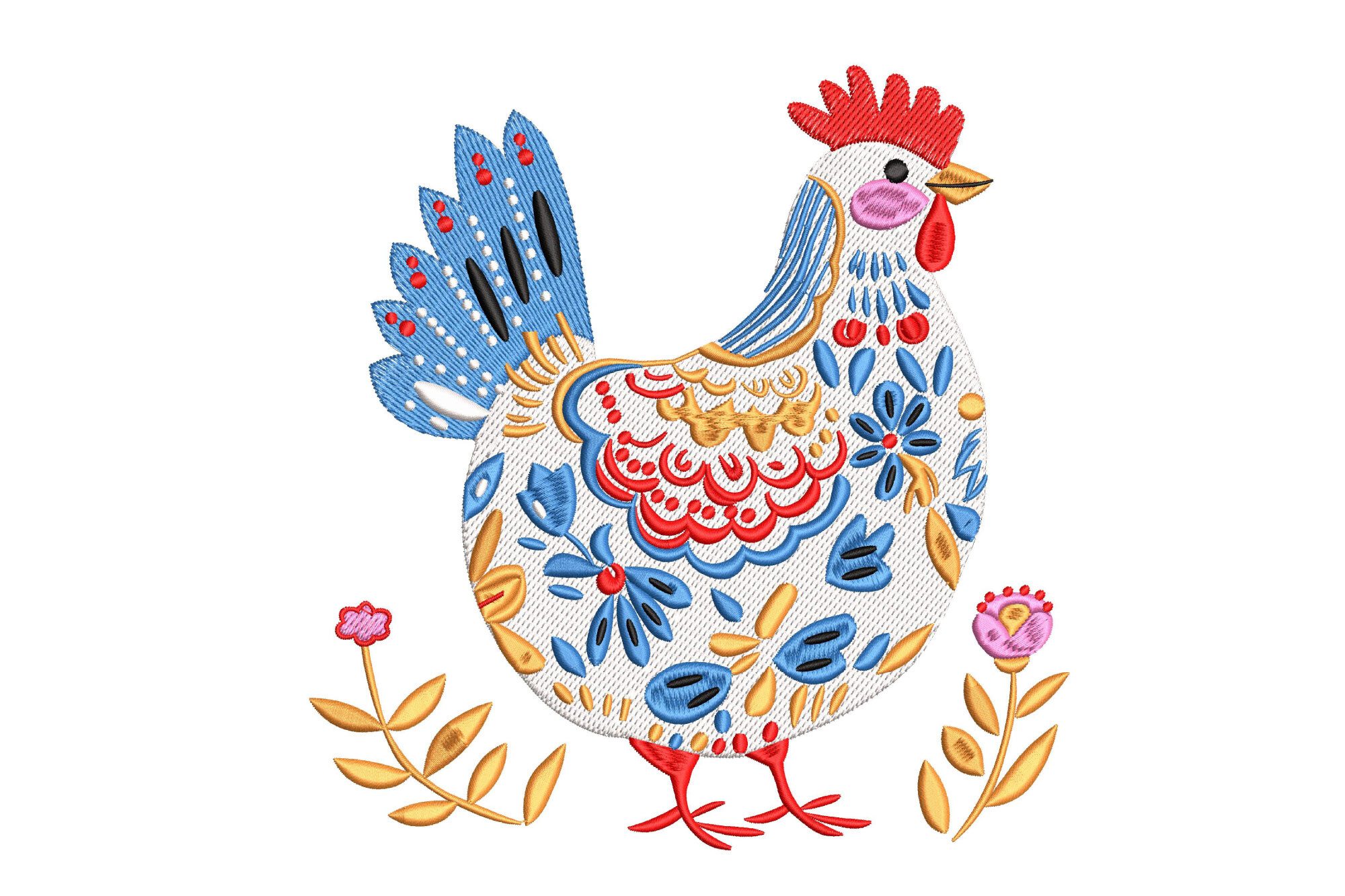 Floral Chicken