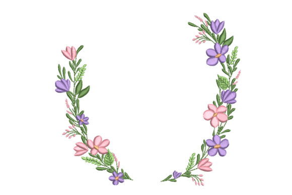 Floral Half Wreath