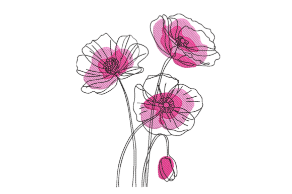 Floral Line Art