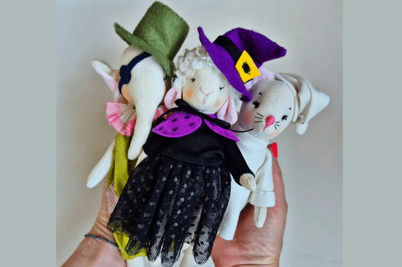 Ghost Cat Witch Lamb Elephant Sewing Pattern