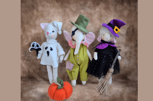 Ghost Cat Halloween Plush Pattern