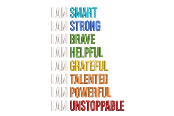 I Am Smart Strong Brave Inspirational