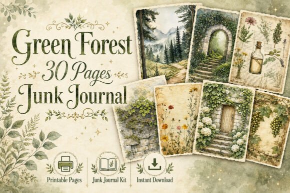 Ivy Cottage Garden Junk Journal Papers