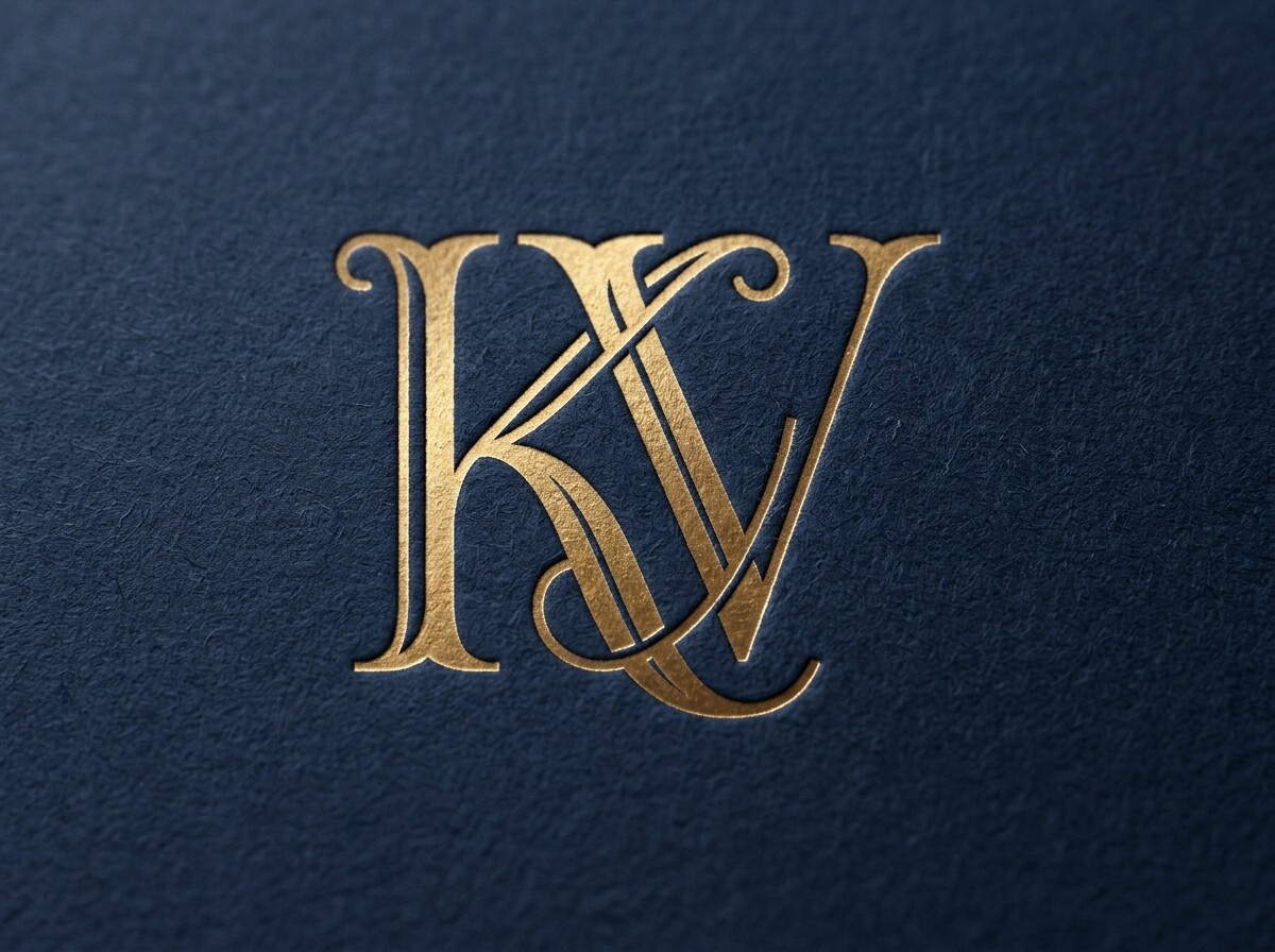 KV Luxury Elegant Monogram