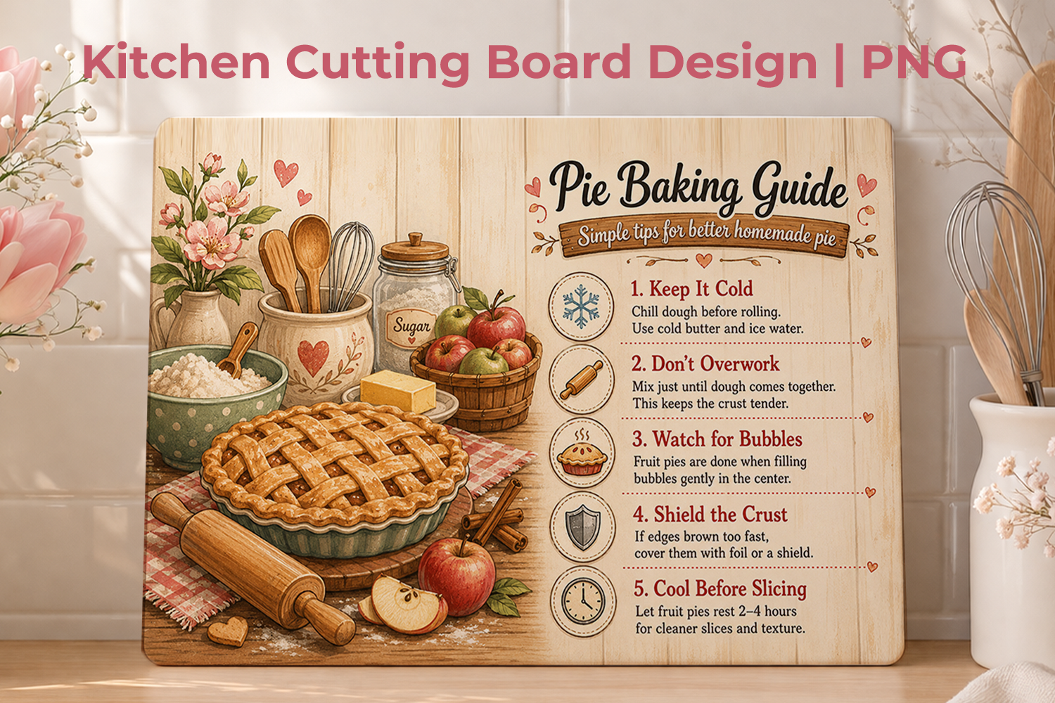 Kitchen Guide Cutting Board Sublimation