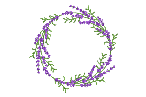 Lavender Floral Wreath