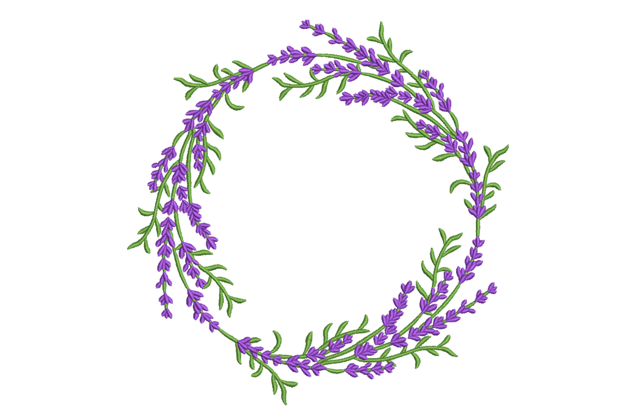Lavender Floral Wreath