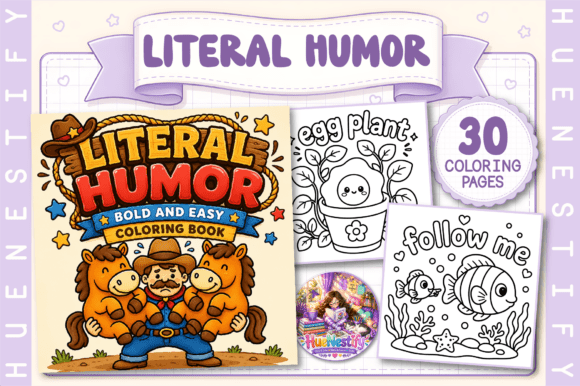 Literal Humor Coloring Book