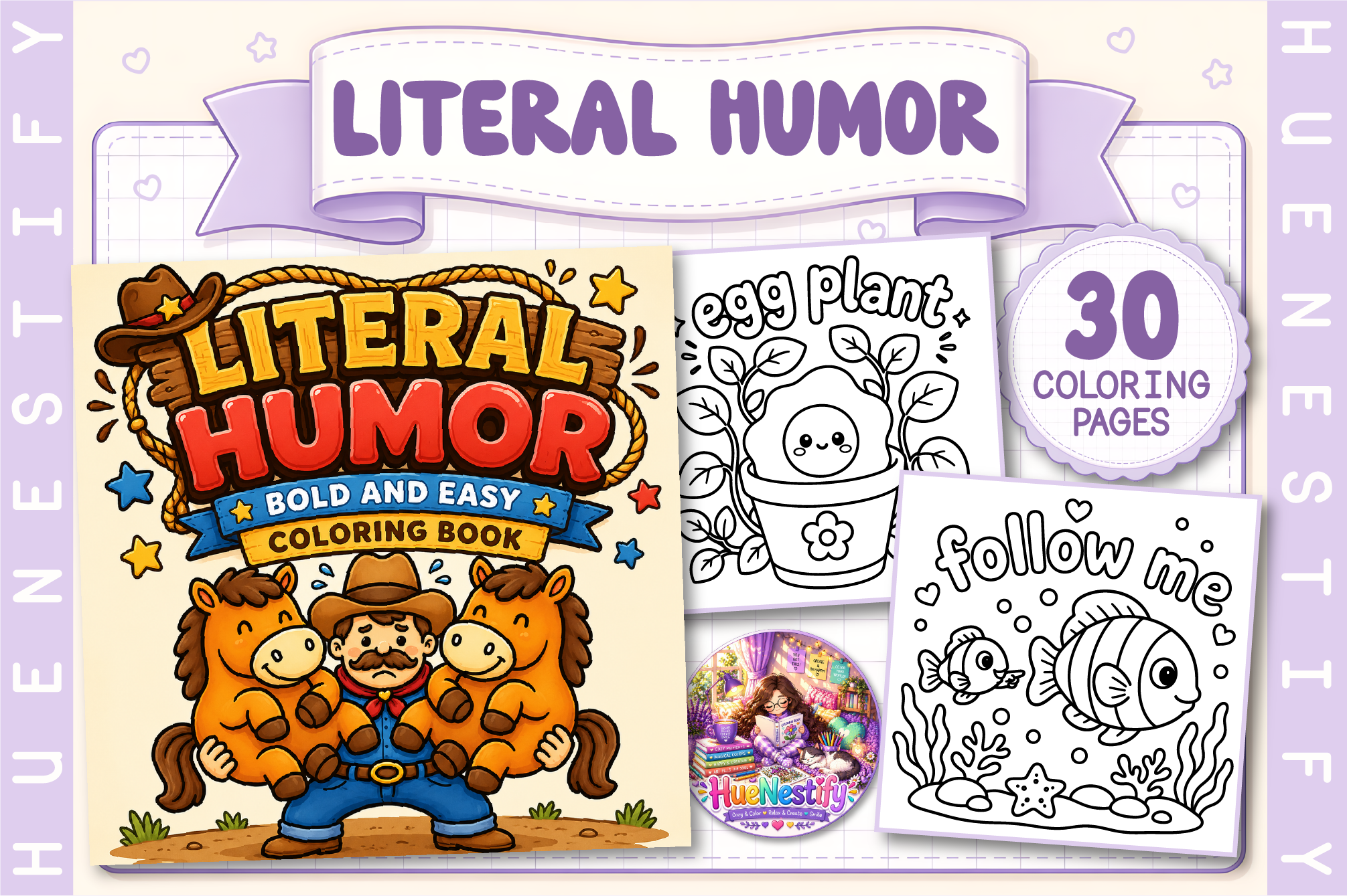 Literal Humor Coloring Book