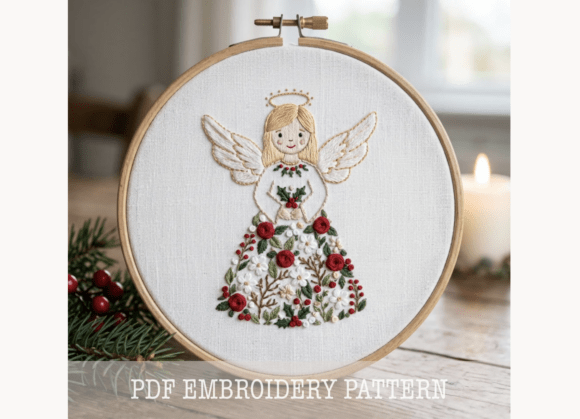 Little Angel Embroidery Pattern