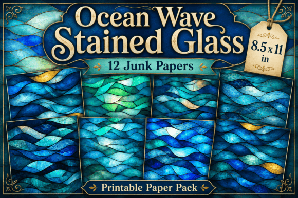 Ocean Wave Stained Glass