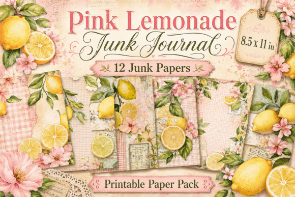 Pink Lemonade Junk Journal