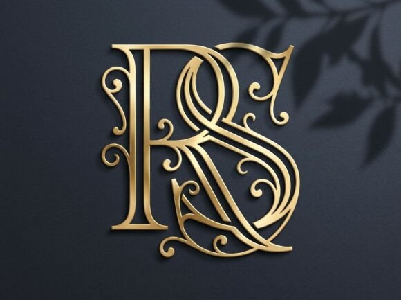 RS Ornate Luxury Monogram Logo