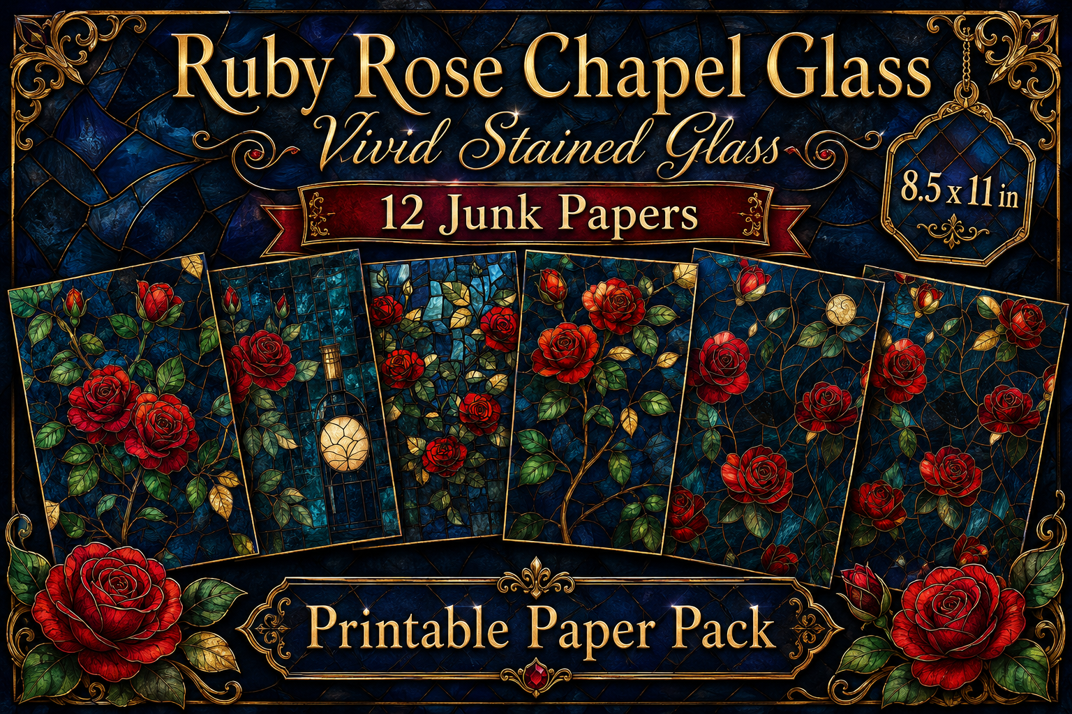 Ruby Rose Chapel Glass Vivid