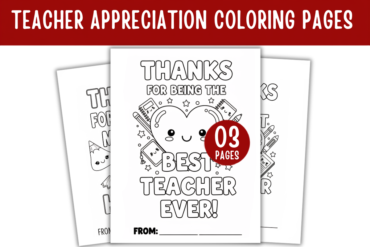 Teacher Appreciation Coloring Pages