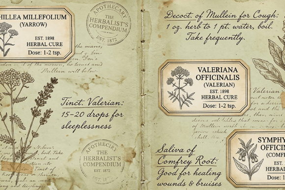 Vintage Herbalist Apothecary Journal