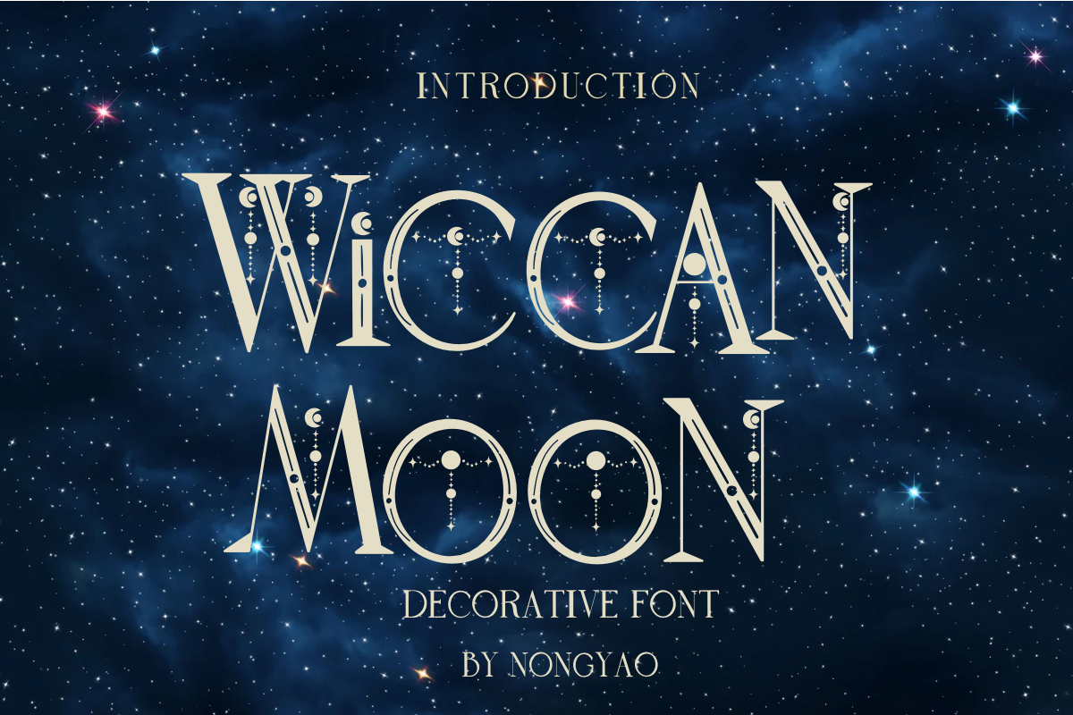 Wiccan Moon Font