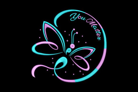 You Matter Colorful Butterfly