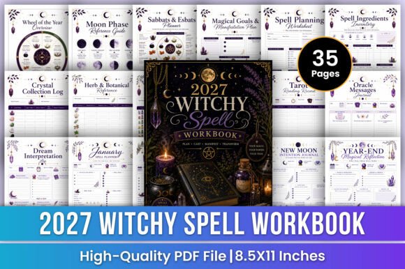 2027 Witchy Spell Workbook | Spellcraft