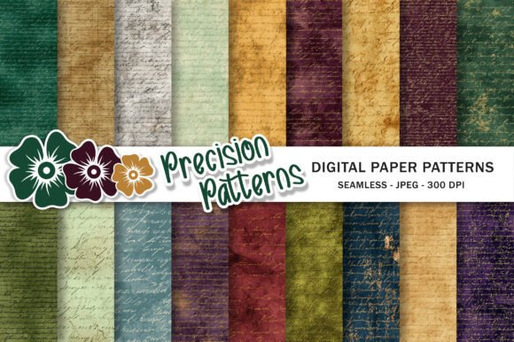 Antique Script Digital Paper