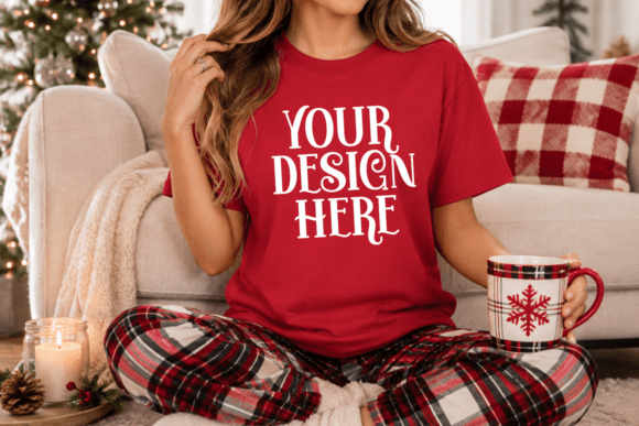 Bella Canvas 3001 Christmas Mockup