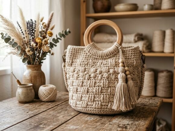 Coastal Crochet Handbag Pattern - free crochet bag pattern