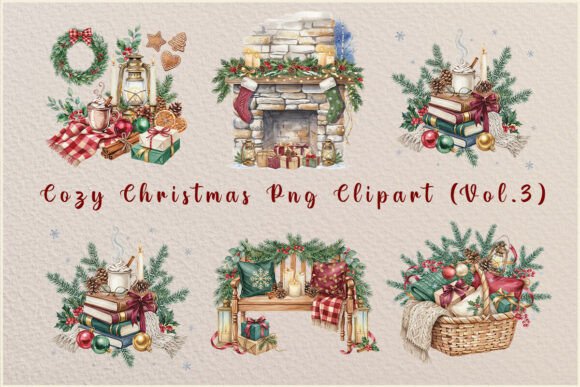 Cozy Christmas Clipart Vol 3 Graphics