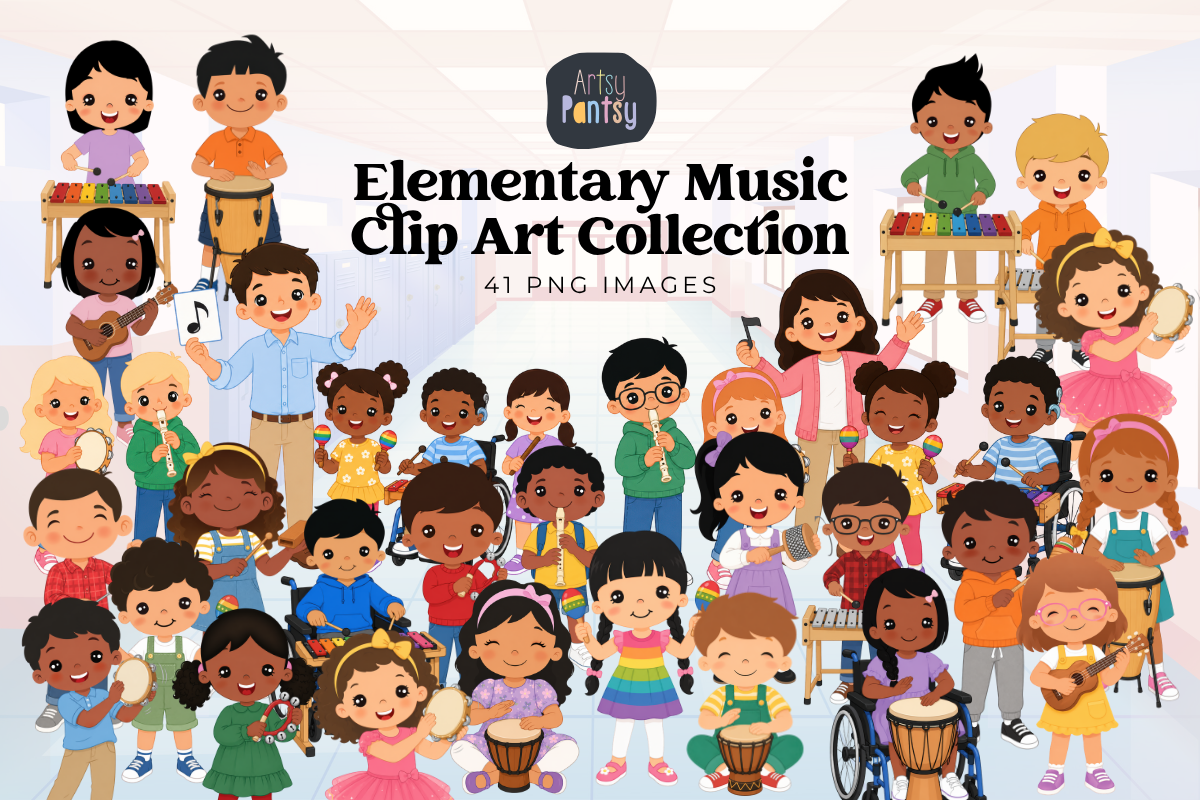Elementary Music Clip Art Collection