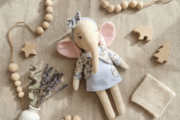 Elephant Doll Sewing Pattern PDF