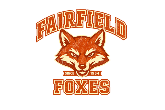 Fairfield Foxes Vintage Sports Fox PNG