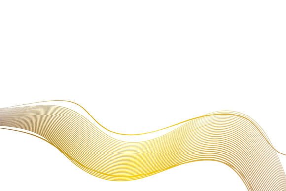 Gold Distorted Wavy Lines